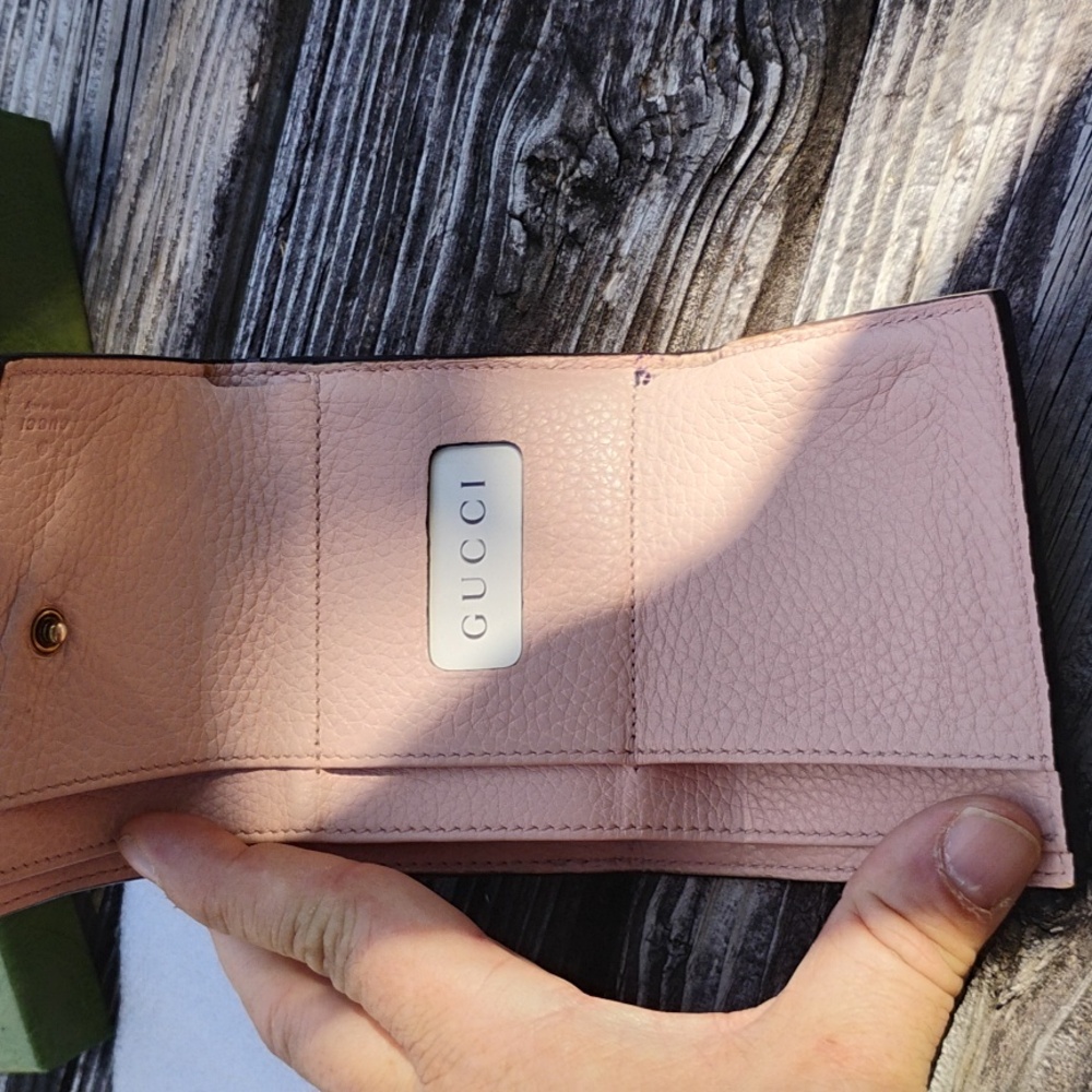Gucci Blind For Love Blush Pink Compact Wallet With Box, Dustbag & Ribbon - Picture 7 of 12